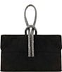 Dune London Brynie Diamante Suede Grab Clutch Bag, Color:Black - Image 1