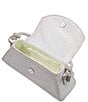Color:Silver - Image 3 - Brynley Small Diamante Rhinestone Top Handle Evening Shoulder Bag