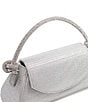 Color:Silver - Image 4 - Brynley Small Diamante Rhinestone Top Handle Evening Shoulder Bag