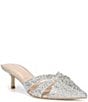 Dune London Calla Rhinestone Slip On Kitten Heel Mules - Image 1