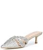 Dune London Calla Rhinestone Slip On Kitten Heel Mules - Image 4