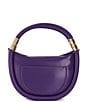Color:Purple - Image 2 - Daphny Curved-Base Small Grab Crossbody Bag