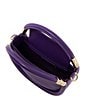 Color:Purple - Image 3 - Daphny Curved-Base Small Grab Crossbody Bag