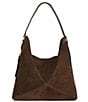 Dune London Dearest Suede Oversized Slouchy Hobo Shoulder Bag, Color:Dark Brown - Image 2
