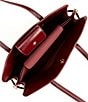 Dune London Define Leather Satchel Bag, Color:Burgundy - Image 3