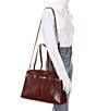 Dune London Define Leather Satchel Bag, Color:Burgundy - Image 4