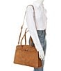 Dune London Define Suede Satchel Bag, Color:Tan - Image 4