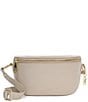 Dune London Dent Small Curved Crossbody Bag, Color:Ecru - Image 1