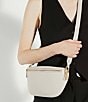 Dune London Dent Small Curved Crossbody Bag, Color:Ecru - Image 5