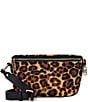 Dune London Dent Small Curved Leopard Crossbody Bag, Color:Leopard - Image 1