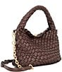 Dune London Dinkydeliberate Mini Woven Top Handle Clutch, Color:Brown - Image 5