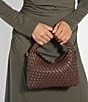 Dune London Dinkydeliberate Mini Woven Top Handle Clutch, Color:Brown - Image 6
