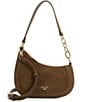 Dune London Direction Angular Suede Shoulder Bag - Image 1