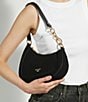 Dune London Direction Angular Suede Shoulder Bag - Image 4