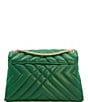 Color:Emerald - Image 2 - Dorchester Small Quilted Shoulder Bag