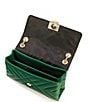 Color:Emerald - Image 3 - Dorchester Small Quilted Shoulder Bag