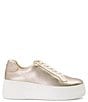 Color:Gold - Image 2 - Episode Platform Leather Sneakers