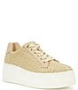 Color:White - Image 1 - Episode Woven Platform Sneakers