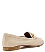 Color:Ecru - Image 3 - Goldsmith Leather Chain Detail Loafers