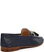 Color:Navy - Image 2 - Graysons Leather Tassel Loafers