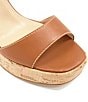 Color:Tan - Image 5 - Jodi Leather Platform Sandals