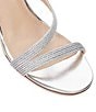 Color:Silver - Image 5 - Kaias Metallic Espadrille Wedge Sandals