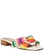 Color:Multi - Image 1 - Laizes Crochet Slide Sandals