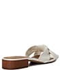 Color:White - Image 3 - Laizes Leather Slide Sandals