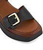 Color:Black - Image 5 - Loells Leather Platform Sandals