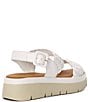 Color:White - Image 3 - Lorris Leather Woven Chunky Platform Sandals
