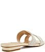 Color:Silver - Image 3 - Loupe Rhinestone Embellished Cut-Out Slide Sandals