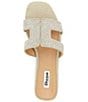 Color:Silver - Image 4 - Loupe Rhinestone Embellished Cut-Out Slide Sandals
