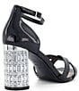 Color:Black Synthetic - Image 3 - Malenas Patent Jewel Embellished Dress Sandals
