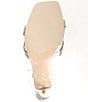 Color:Silver - Image 6 - Marilyn Metallic Rhinestone Embellished Knot Dress Sandals