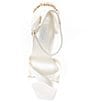 Color:Ivory - Image 5 - Marrys Satin Embellished Dress Sandals