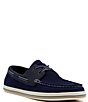 Color:Navy - Image 1 - Men's Burnner Knit Boat Shoes