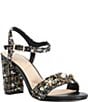 Dune London Mention Winter Boucle Ankle Wrap Dress Sandals - Image 1