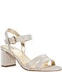Dune London Merisa Metallic Fabric Dress Sandals - Image 1