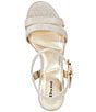 Dune London Merisa Metallic Fabric Dress Sandals - Image 4