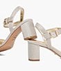 Dune London Merisa Metallic Fabric Dress Sandals - Image 5