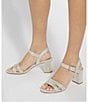 Dune London Merisa Metallic Fabric Dress Sandals - Image 6