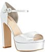 Dune London Myans Metallic Platform Sandals - Image 1