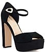 Dune London Myans Suede Platform Sandals - Image 1