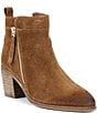 Dune London Paicing Suede Block Heel Ankle Booties - Image 1