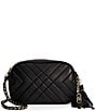 Dune London Premium Collection Chancery Leather Crossbody Bag, Color:Black - Image 1