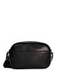 Dune London Premium Collection Chancery Leather Crossbody Bag, Color:Black - Image 2