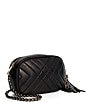 Dune London Premium Collection Chancery Leather Crossbody Bag, Color:Black - Image 4