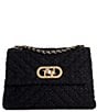 Dune London Premium Collection Regent Boucle Shoulder Bag, Color:Black - Image 1