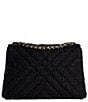 Dune London Premium Collection Regent Boucle Shoulder Bag, Color:Black - Image 2