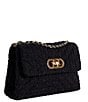 Dune London Premium Collection Regent Boucle Shoulder Bag, Color:Black - Image 4